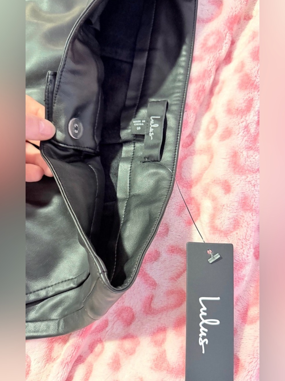 Lulu’s High Waisted Leather Pants size S